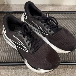 Brooks Black and White Athletic Sneakers